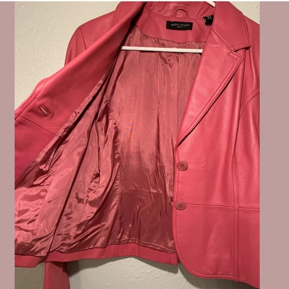 NWOT Valerie Stevens 100% Leather Jacket Size MP - Picture 4 of 6